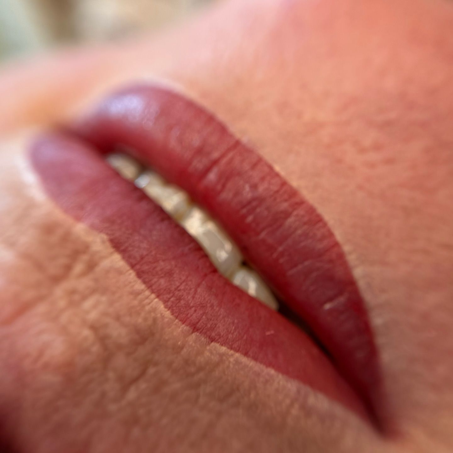 Lippen na de lippigmentatie